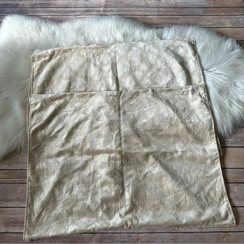 Z Gallerie Two Velvet Pillow Shams Pillow Cases
